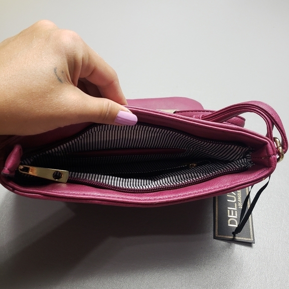 New Deluxity los Angeles peta approved vegan crossbody bag - Picture 10 of 13